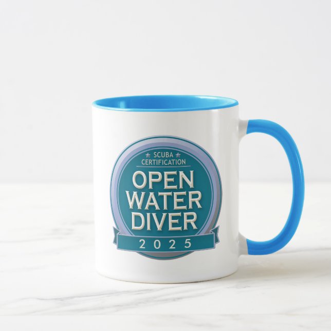 Tasse Plongeur en eau libre certifié sur mesure (Droite)