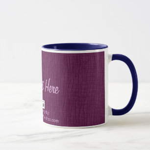 Tasse Plum de base, votre texte ici