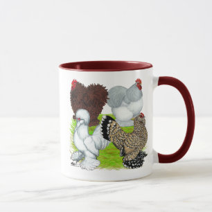 Tasse Plume de coqs nains à jambes