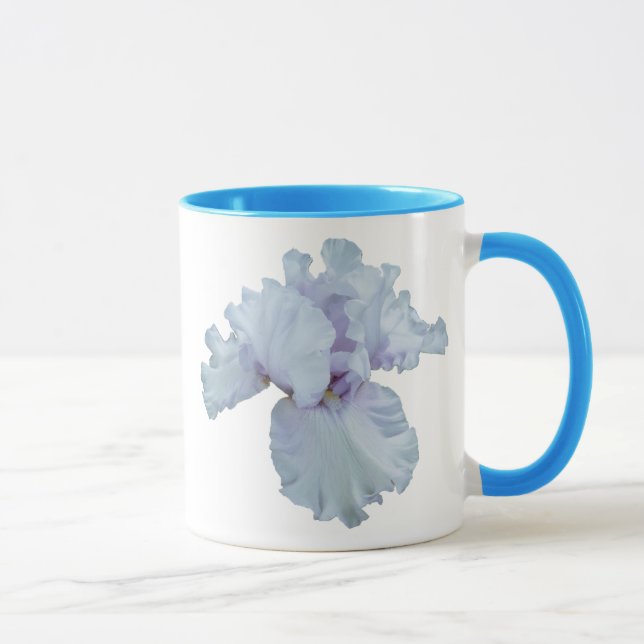 Tasse Poignée Tasse-Bleue d'iris (Droite)