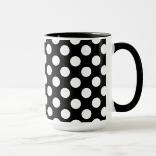 Tasse Pois noir et blanc ; Eagle