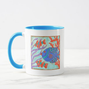 Tasse Poisson de couleur pop