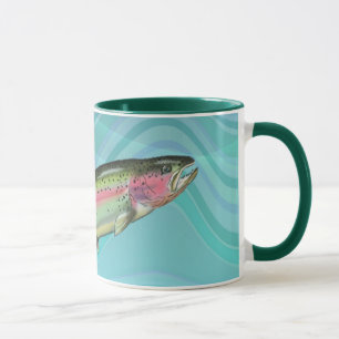 Tasse POISSONS de TRUITE ARC-EN-CIEL par SHARON SHARPE