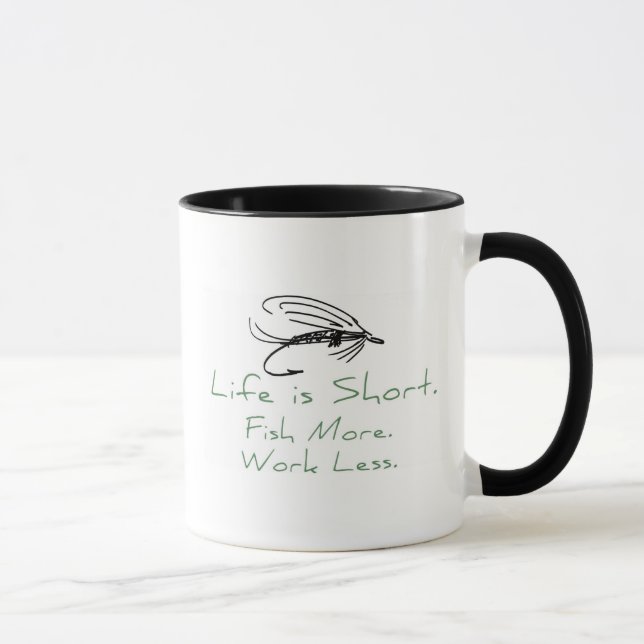 Tasse Poissons Plus, Travaillez Moins ! (Droite)