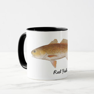Tasse Poissons rouges, art original par Mary K