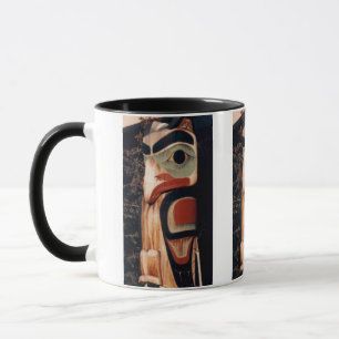 Tasse Pôle Totem en Bois Sculpté d'Alaska Photo Conçue
