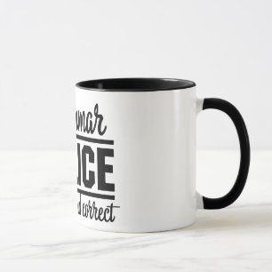 Tasse Police de grammaire
