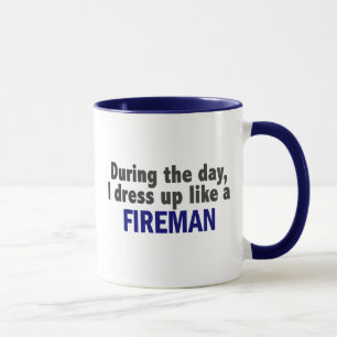 Tasse Pompier au cours de la journée