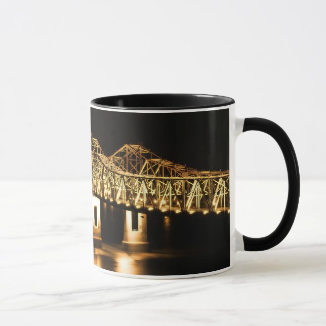 Tasse Pont de Natchez-Vidalia - lueur d'or (Droite)