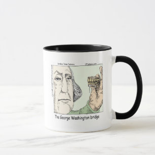 Tasse Pont George Washington & Dentiers Cadeau Amusant