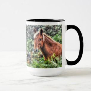Tasse Pony de New Forest Pony de Hampshire, Angleterre