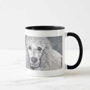 Tasse Poodle blanc