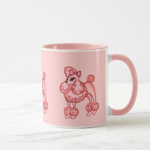 Tasse Poodle Rose