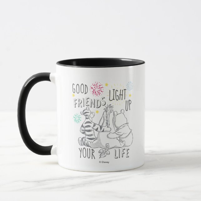 Tasse Pooh & Pals | Les amis illuminent votre vie (Gauche)