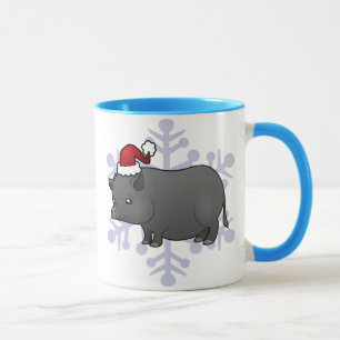 Tasse Porc de miniature de Noël