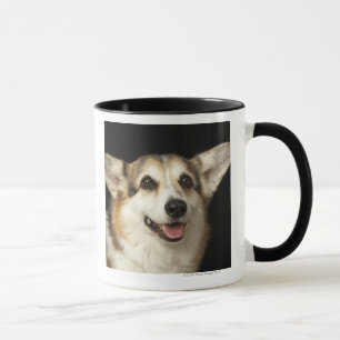 Tasse Portrait de corgi noir, brun et blanc