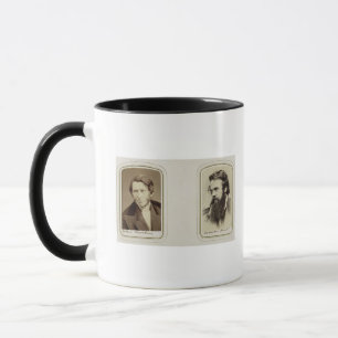 Tasse Portraits de John Ruskin (1819-1900) et de William