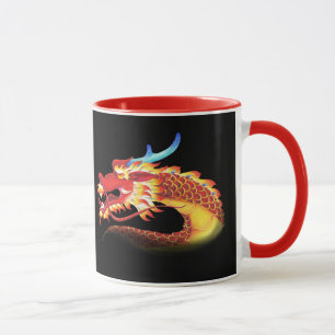 Tasse Portraits des dragons orientaux et occidentaux