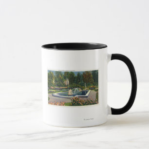 Tasse Position italienne de roseraie de parc de ville