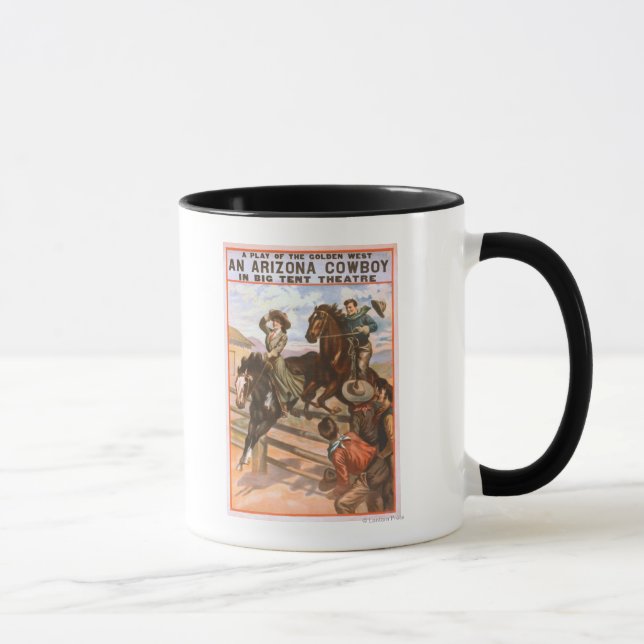 Tasse Poster d'un cowboy de l'Arizona dans Big Tent Thea (Droite)