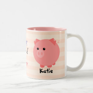 Tasse potelée mignonne de porc