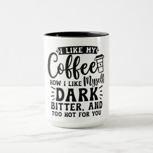 Tasse pour amateur de café audacieux et fougueux
