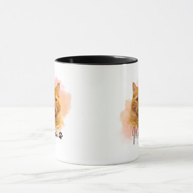 Tasse pour amateur de chats drôles – Cadeau mignon (Centre)