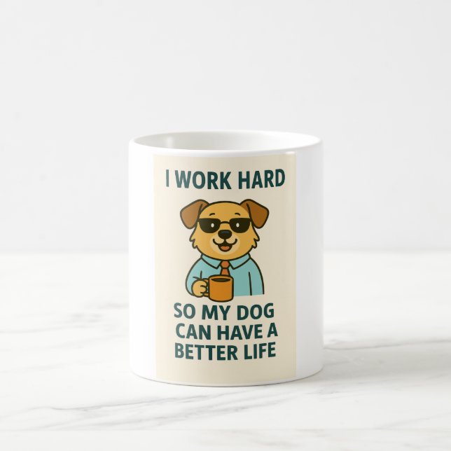 Tasse pour amateur de chien drôle (Centre)