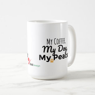 Tasse pour amateur de chien – Mon café, mon chien,