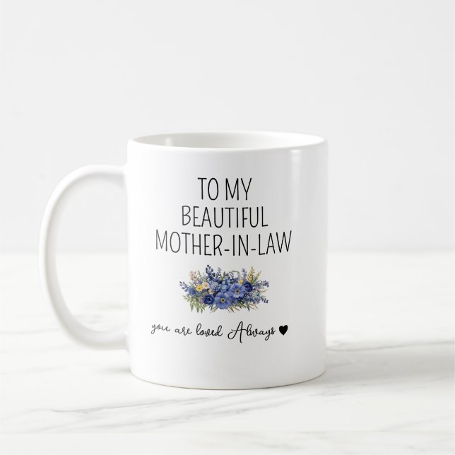 Tasse pour Belle-Mère, Cadeau pour Belle-Mère, Cad (Gauche)