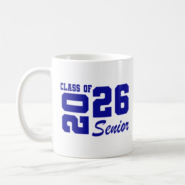 Tasse pour diplômé senior (Gauche)