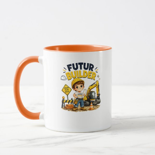 Tasse pour futur constructeur enfant mignon de la  (Gauche)