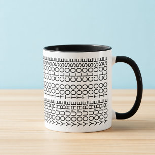 Tasse pour Introverti avec Message Caché 'Vous ête