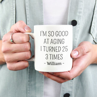 Tasse pour les 75 ans Fête d'anniversaire pour fem