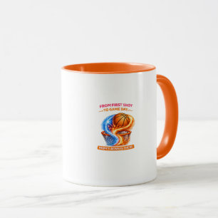 Tasse pour Maman de Basket – Elle est Derrière Cha