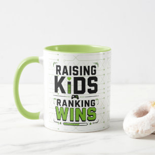 Tasse pour papa joueur drôle Élever des enfants