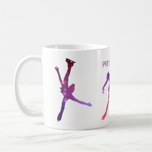 Tasse pour patineuse - Silhouette Rose Violet star