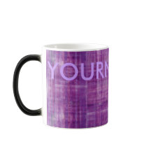 Tasse pourpre d'art moderne de couleur avec votre