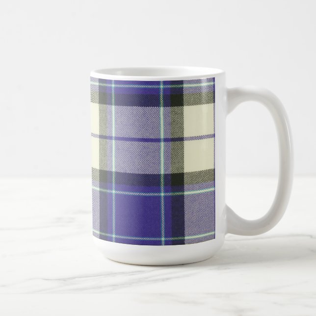 Tasse pourpre de tartan de Longniddry (Droite)