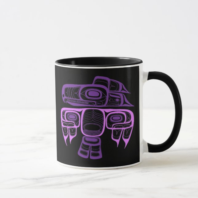 Tasse Pourpre de thunderbird de Tlingit de style de (Droite)