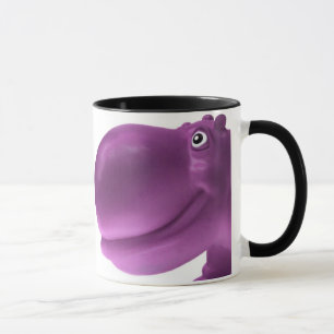 Tasse Pourpre heureux d'hippopotame