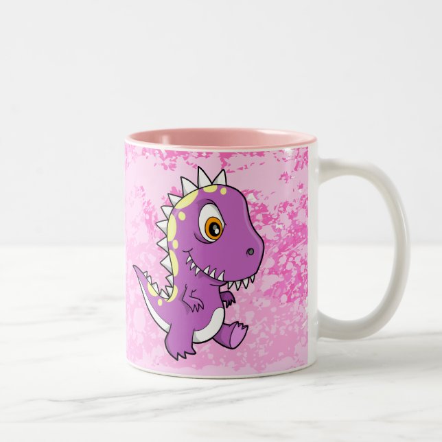 Tasse pourpre mignonne folle de monstre (Droit)