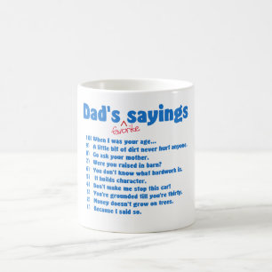 Tasse préférée d'énonciations de papas