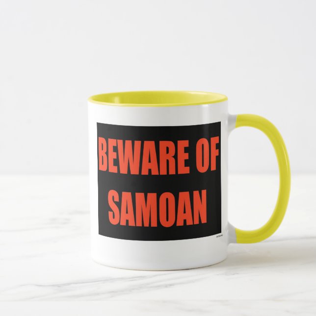 Tasse Prenez garde du Samoan (Droite)