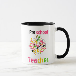 Tasse préscolaire de professeur - peignez