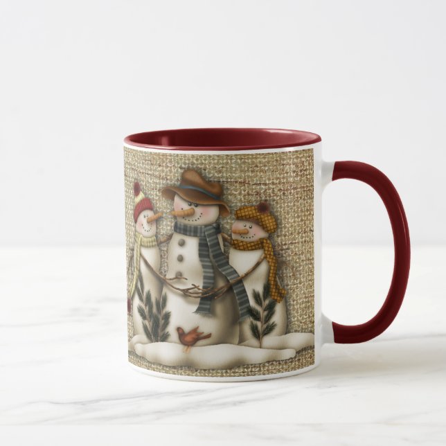tasse primitive de bonhomme de neige (Droite)