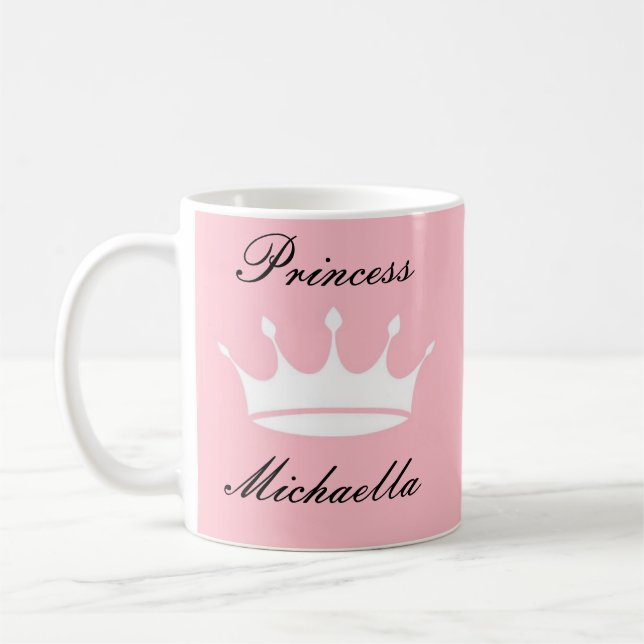TASSE PRINCESSE DE COULEUR ROSE JOLI (Gauche)