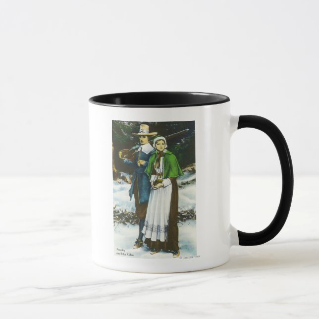 Tasse Priscilla et John Alden Scene (Droite)