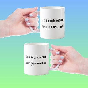 Tasse Problème espagnol, expression soluciones