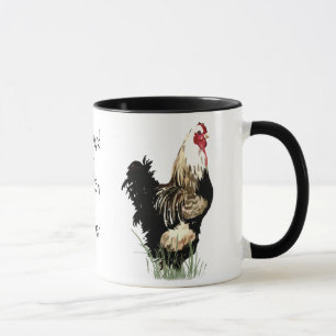 Tasse Producteur de poulet jardin avec design de coq